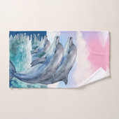 Ensemble de serviettes Dolphins (Serviette à main)