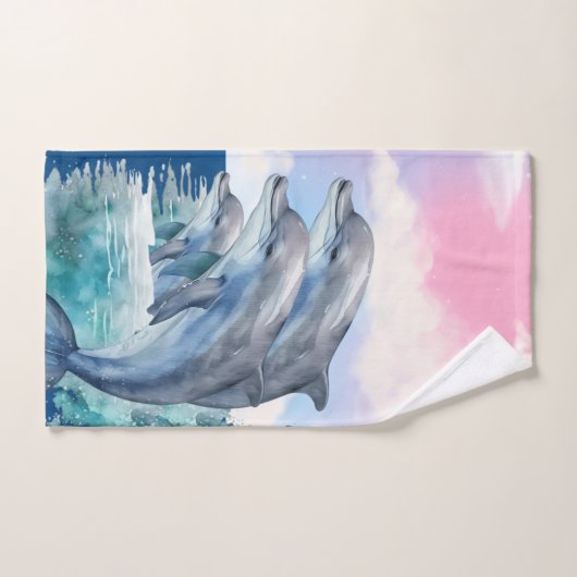 Ensemble de serviettes Dolphins (Serviette à main)