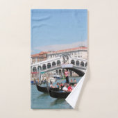 Ensemble de serviettes du canal de Venise (Serviette à main)