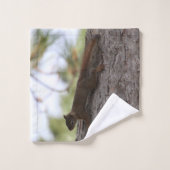 Ensemble de serviettes écureuil à l'envers (Gant de toilette)