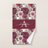Ensemble de serviettes élégantes avec monogramme e (Serviette à main)