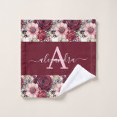 Ensemble de serviettes élégantes avec monogramme e (Gant de toilette)