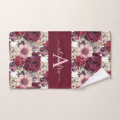 Ensemble de serviettes élégantes avec monogramme e (Serviette à main)