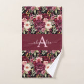 Ensemble de serviettes élégantes avec monogramme e (Serviette à main)