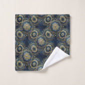 Ensemble de serviettes en agate géode de luxe - Bl (Gant de toilette)