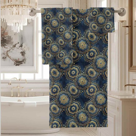 Ensemble de serviettes en agate géode de luxe - Bl