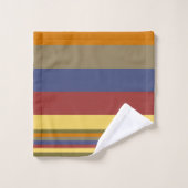 Ensemble de serviettes en bande gras (Gant de toilette)