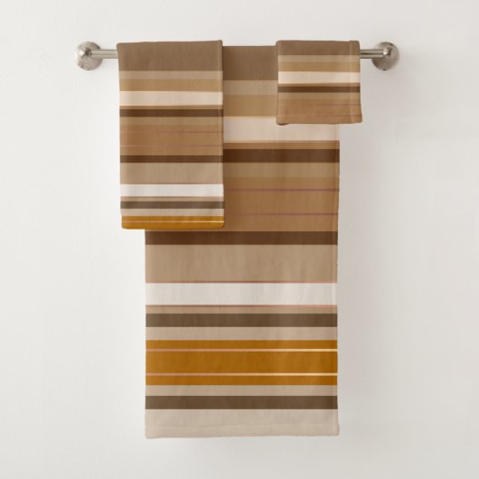 Ensemble de serviettes en chocolat et en caramel (En situation)