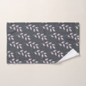 Ensemble de serviettes en feuille monogramme (Serviette à main)