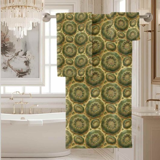 Ensemble de serviettes en géode d'agate de luxe -