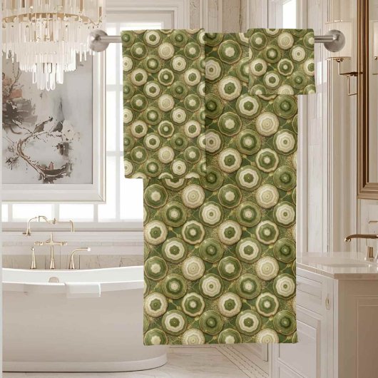 Ensemble de serviettes en géode d'agate de luxe -