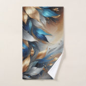 Ensemble de serviettes en impression de feuille de (Serviette à main)