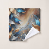 Ensemble de serviettes en impression de feuille de (Gant de toilette)