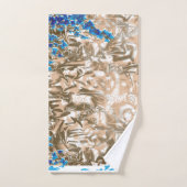 Ensemble de serviettes en marbre abstrait Salle de (Serviette à main)