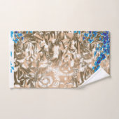 Ensemble de serviettes en marbre abstrait Salle de (Serviette à main)