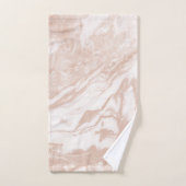 Ensemble de serviettes en marbre d'or Rose (Serviette à main)