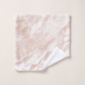 Ensemble de serviettes en marbre d'or Rose (Gant de toilette)