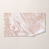 Ensemble de serviettes en marbre d'or Rose (Serviette à main)