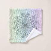 Ensemble de serviettes en mosaïque Mandala (Gant de toilette)