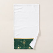 ENSEMBLE DE SERVIETTES EN OR EMERALD TRIMÉ (Serviette à main)