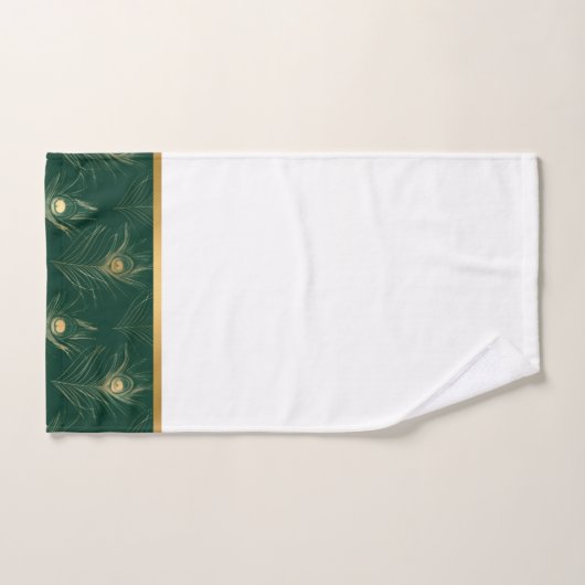 ENSEMBLE DE SERVIETTES EN OR EMERALD TRIMÉ (Serviette à main)
