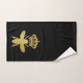 Ensemble de serviettes en or et en noir QUEEN BEE (Serviette à main)