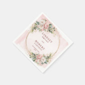 Ensemble de serviettes en papier rose chic pour ma (Coin)