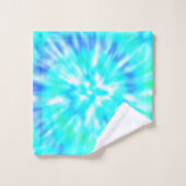 Ensemble de serviettes en teinture bleue (Gant de toilette)