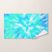 Ensemble de serviettes en teinture bleue (Serviette à main)