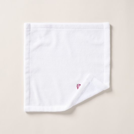Ensemble de serviettes en tulipe rose (Gant de toilette)