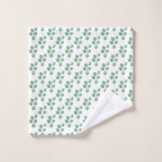 Ensemble de serviettes Eucalyptus brodées (Gant de toilette)