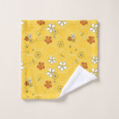Ensemble de serviettes fantaisiste Sunny Honeycomb (Gant de toilette)