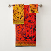 Ensemble de serviettes Fiore Bronce (En situation)