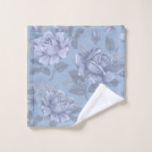   Ensemble de serviettes Floral Bleu Chambray (Gant de toilette)