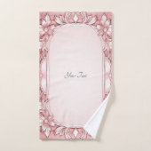 Ensemble de serviettes Floral Rose (Serviette à main)