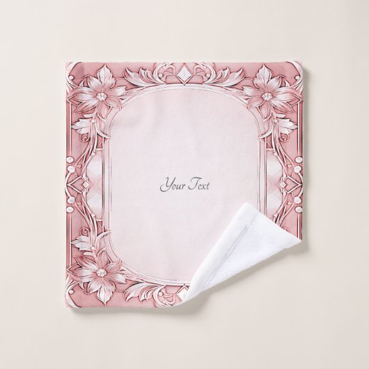 Ensemble de serviettes Floral Rose (Gant de toilette)
