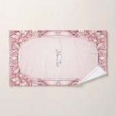 Ensemble de serviettes Floral Rose (Serviette à main)