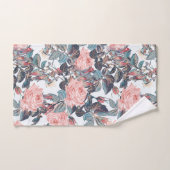  Ensemble de serviettes Floral Rose de corail (Serviette à main)