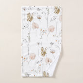 Ensemble de serviettes florales aquarelles avec mo (Serviette à main)