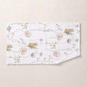 Ensemble de serviettes florales aquarelles avec mo (Serviette à main)