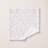 Ensemble de serviettes florales aquarelles monogra (Gant de toilette)