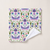 Ensemble de serviettes florales Libellule & Chardo (Gant de toilette)