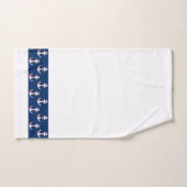 Ensemble de serviettes frontalières Ancre (Serviette à main)