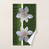 Ensemble de serviettes - Gardenia on Stripes (Serviette à main)