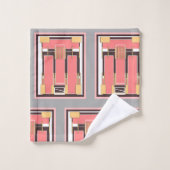 Ensemble De Serviettes Geo Du Milieu Du Siècle (Gant de toilette)