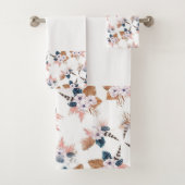 Ensemble de serviettes géométriques Boho en plumes