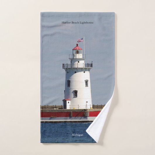 Ensemble de serviettes Harbour Beach Lighthouse (Serviette à main)