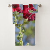 Ensemble de serviettes Hollyhocks (En situation)