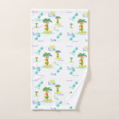 Ensemble de serviettes Hula Palm (motif de vacance (Serviette à main)