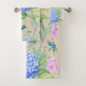 Ensemble de serviettes Hydrangea Summer (En situation)